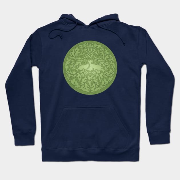 Greenman Of The Forest Hoodie by LittleBunnySunshine